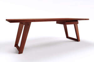 Massivholz Schreibtisch Kenan Nussbaum - #custom.ansicht# 1