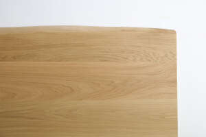 Tischplatte Eiche astfrei mit Baumkanten Unikat 190 x 100 x 4cm - #custom.ansicht# 3
