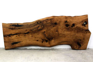Tischplatte Baumscheibe Eiche 373 x 141cm - Ansicht 1