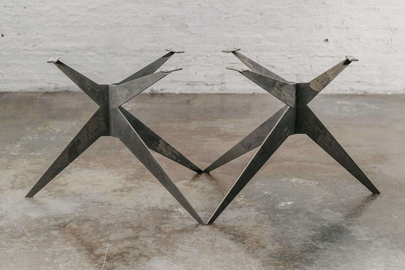 Metall Mittelfuß Tischgestell Tarsus 2er Set - Ansicht 1