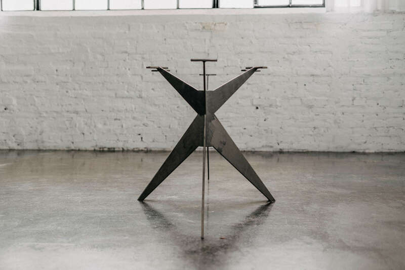 Metall Mittelfuß Tischgestell Tarsus 2er Set - Ansicht 3