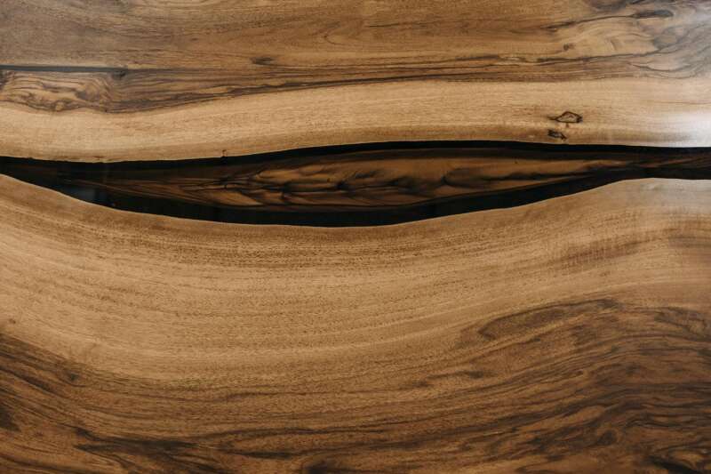 Amerikanische Baumkanten Tischplatte aus Nussbaum 200 x 120 cm - #custom.ansicht# 8