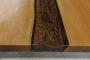Kastanien Baumkanten Tischplatte 230 x 105 x 5 cm - Ansicht 4