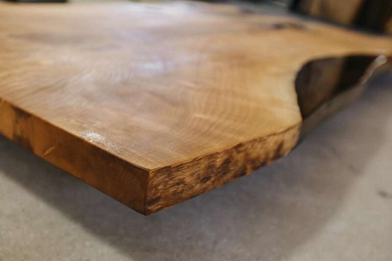 Epoxy Baumkanten Tischplatte aus Esche 220 x 110 x 5 cm - #custom.ansicht# 9