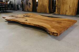 Epoxy Baumkanten Tischplatte aus Esche 220 x 110 x 5 cm - #custom.ansicht# 3