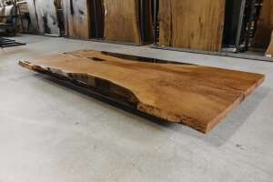 Eschenholz Baumkanten Tischplatte 230 x 100 x 5 cm - #custom.ansicht# 1