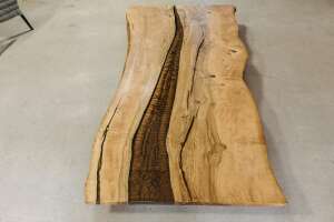 Baumkanten Esche Tischplatte 200 x 95 x 5 cm - #custom.ansicht# 4