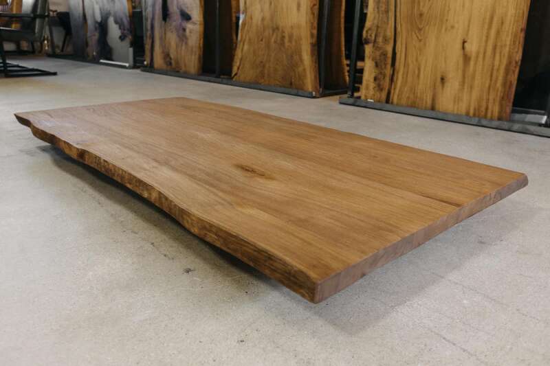 Tischplattenbaumkante Kastanie 200 x 100 x 4,5 cm - Ansicht 4