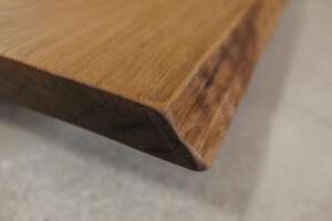 Tischplattenbaumkante Kastanie 200 x 100 x 4,5 cm - Ansicht 3
