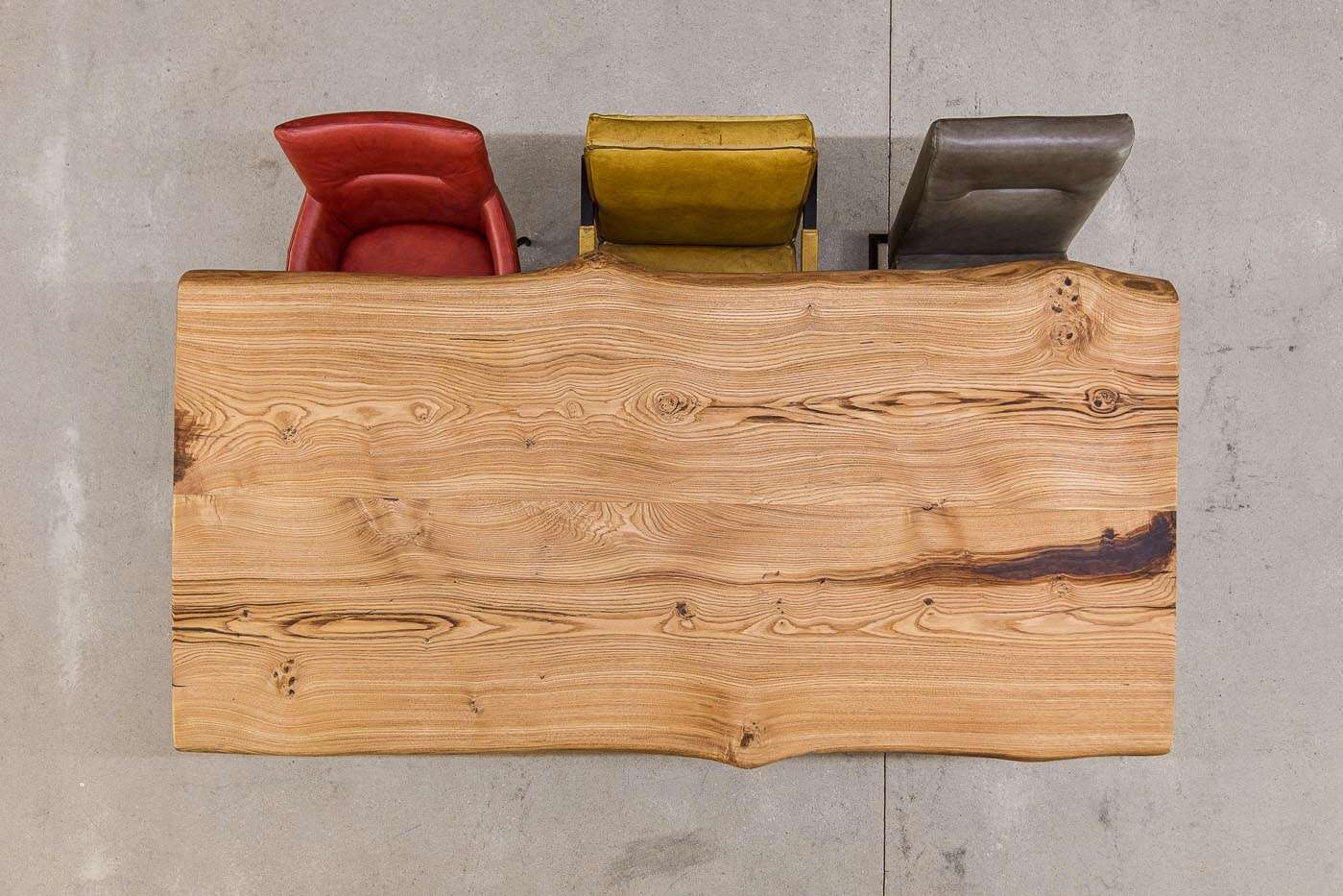 Baumkanten Tischplatte Kastanie 228 x 110 x 6 cm