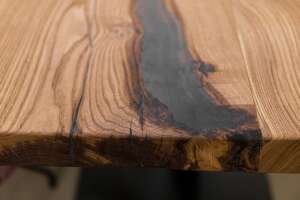 Baumkanten Tischplatte Kastanie 228 x 110 x 6 cm - #custom.ansicht# 4