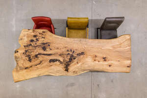 Esche Tischplatte aus dem Baumstamm 290 x 120 x 5 cm - #custom.ansicht# 1