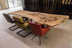 Esche Tischplatte aus dem Baumstamm 290 x 120 x 5 cm - #custom.ansicht# 2
