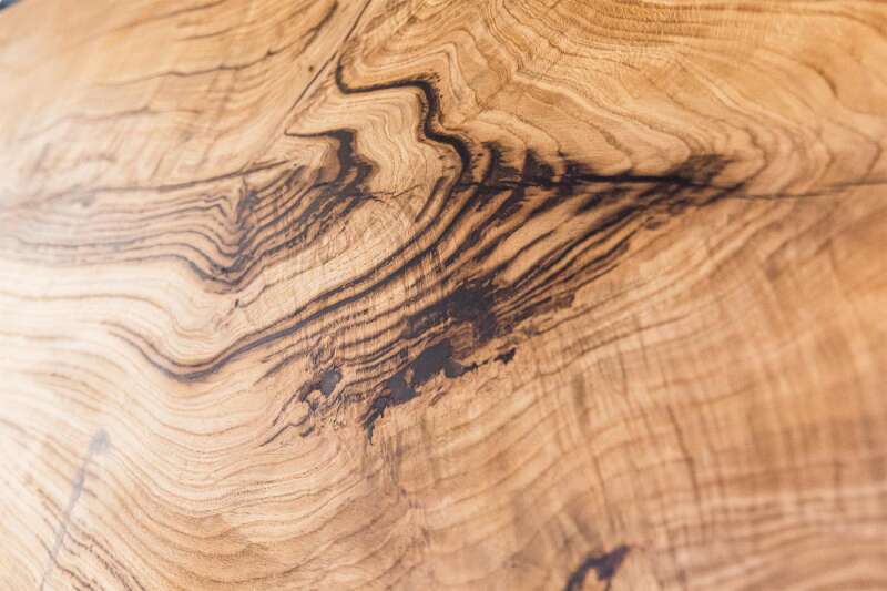 Eichen Tischplatte Baumscheibe massiv 450 x 146 x 6 cm - #custom.ansicht# 11