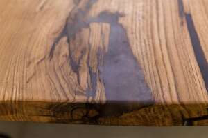 Eichen Tischplatte Baumscheibe massiv 450 x 146 x 6 cm - #custom.ansicht# 3