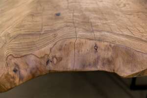 Eichen Tischplatte Baumscheibe massiv 450 x 146 x 6 cm - #custom.ansicht# 8