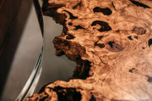 Elegante Esche Couchtischplatte - Unikat Baumscheibenplatte 140 x 100 x 6 cm - #custom.ansicht# 10