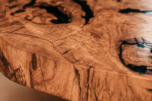 Massivholz Esche Couchtischplatte - Naturbelassene Baumkante 150 x 100 x 6 cm - #custom.ansicht# 10