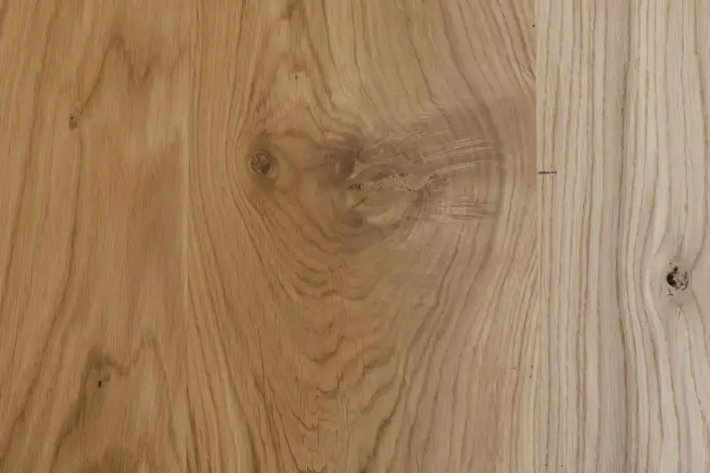 Charaktervolle Eichenholz Tischplatte mit Baumkante aufgedoppelt 220x100x4 cm - #custom.ansicht# 4