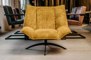 Chillout Sessel ohne Armlehne Leder und Stoff Ronny - #custom.ansicht# 2