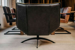 Chillout Sessel ohne Armlehne Leder und Stoff Ronny - #custom.ansicht# 4