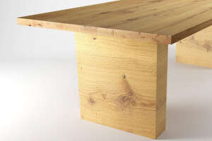 Holztisch massiv auf Maß Vibor Eiche - #custom.ansicht# 4